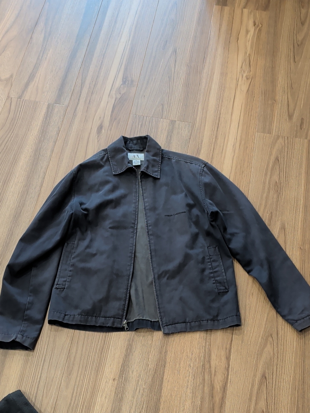 A/X Armani Exchange Men's Black Zip Jacket